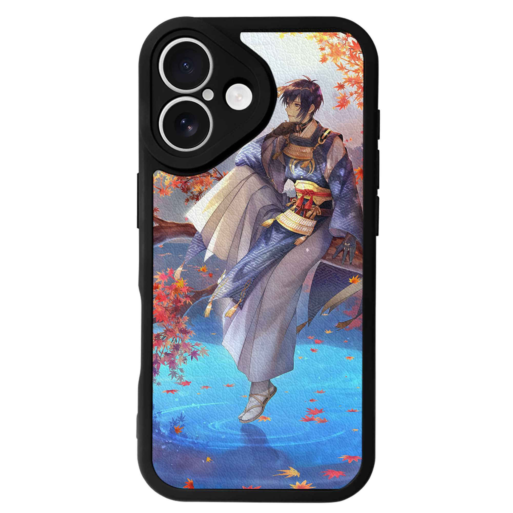 （画像用） 刀剣乱舞 Touken Ranbu 【iPhone 16シリーズ対応】シリコンスマホケース（レザー調） 材質：シリコン